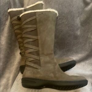 Stylish Brown Suede Boots